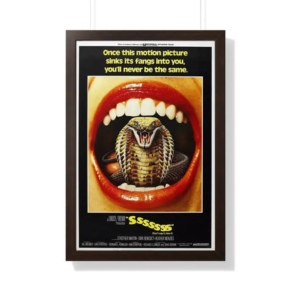 SSSSSSS 1973 - Framed Movie Poster 20" x 30" Walnut - The Sticker Space