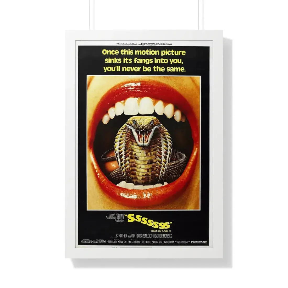 SSSSSSS 1973 - Framed Movie Poster 20" x 30" White - The Sticker Space