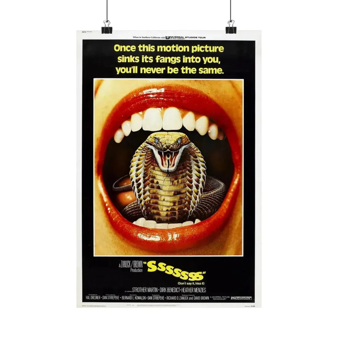 SSSSSSS 1973 - Paper Movie Poster 12″ x 18″ Matte - The Sticker Space