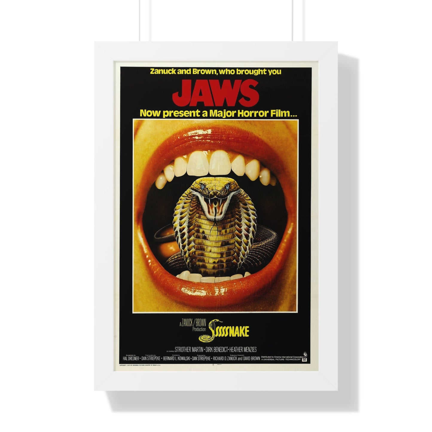 SSSSSSS (SSSSSNAKE) 1973 - Framed Movie Poster-16″ x 24″-The Sticker Space