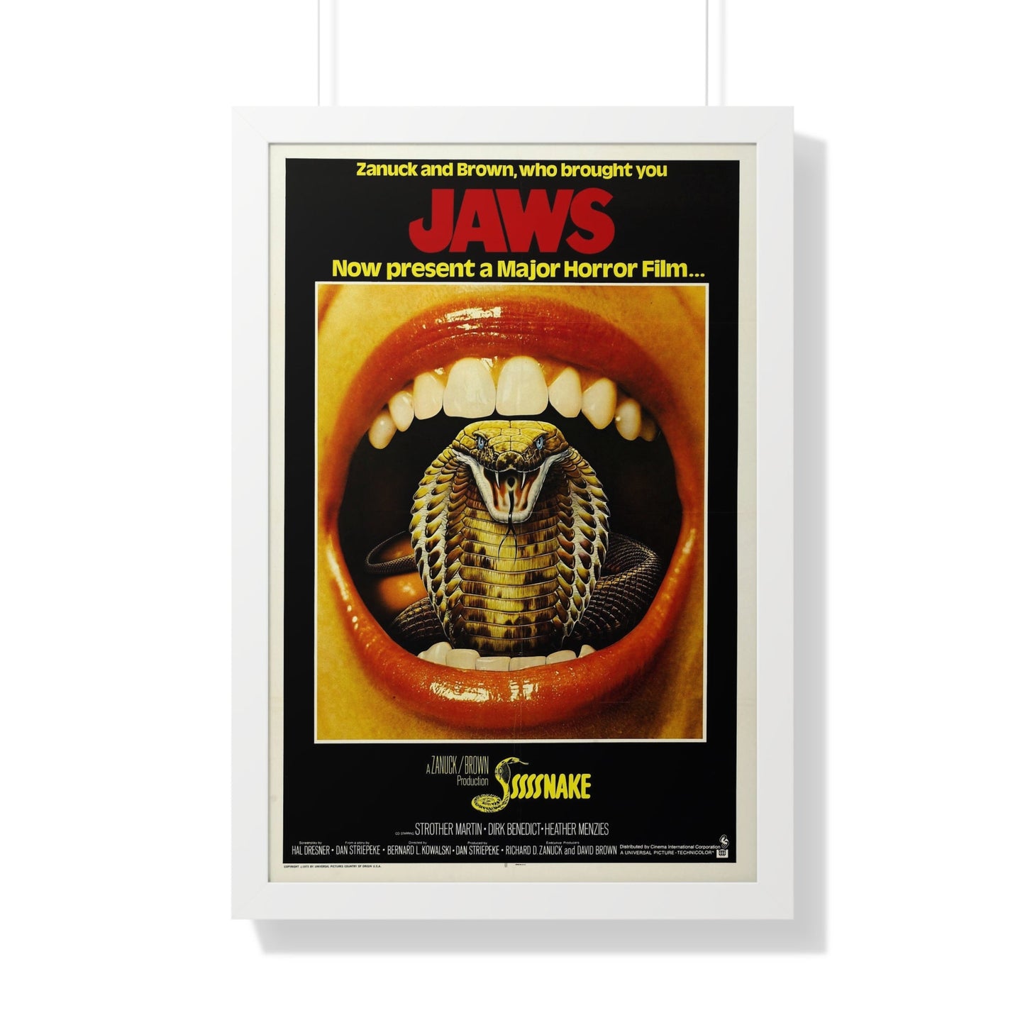 SSSSSSS (SSSSSNAKE) 1973 - Framed Movie Poster-20" x 30"-The Sticker Space