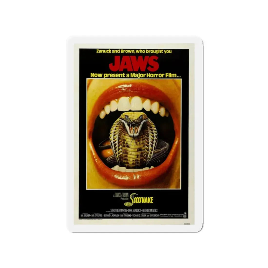 SSSSSSS (SSSSSNAKE) 1973 Movie Poster - Refrigerator Magnet 2 Inch Die-Cut - The Sticker Space