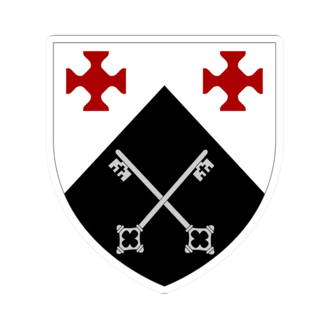 St Aidans College Durham arms (England) (Coat of Arms) STICKER Vinyl Kiss-Cut Decal 2 Inch White - The Sticker Space