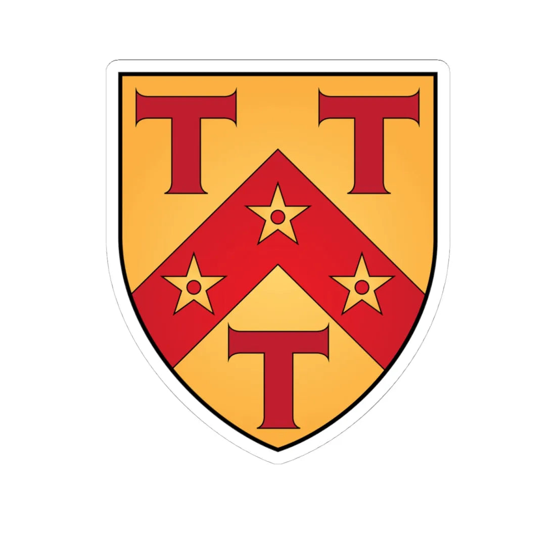 St-Antonys College Oxford Coat Of Arms (England) (Coat of Arms) STICKER Vinyl Kiss-Cut Decal 4 Inch White - The Sticker Space