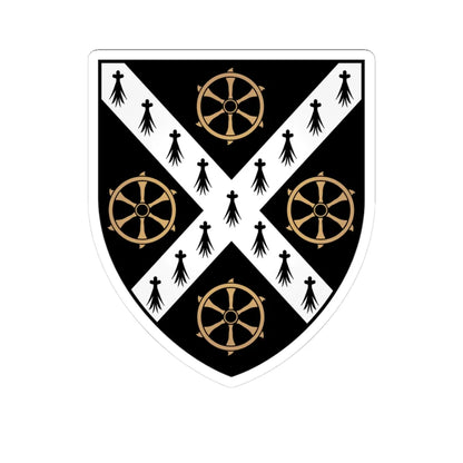 St-Catherines College Oxford Coat Of Arms (England) (Coat of Arms) STICKER Vinyl Kiss-Cut Decal 3 Inch White - The Sticker Space