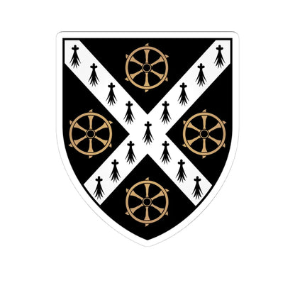 St-Catherines College Oxford Coat Of Arms (England) (Coat of Arms) STICKER Vinyl Kiss-Cut Decal 4 Inch White - The Sticker Space