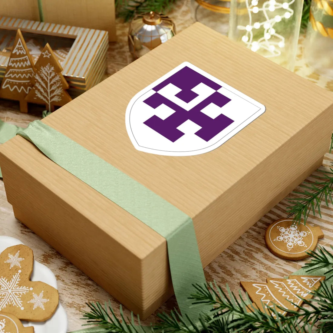 St Cross College Oxford arms (England) (Coat of Arms) STICKER Vinyl Kiss-Cut Decal - The Sticker Space