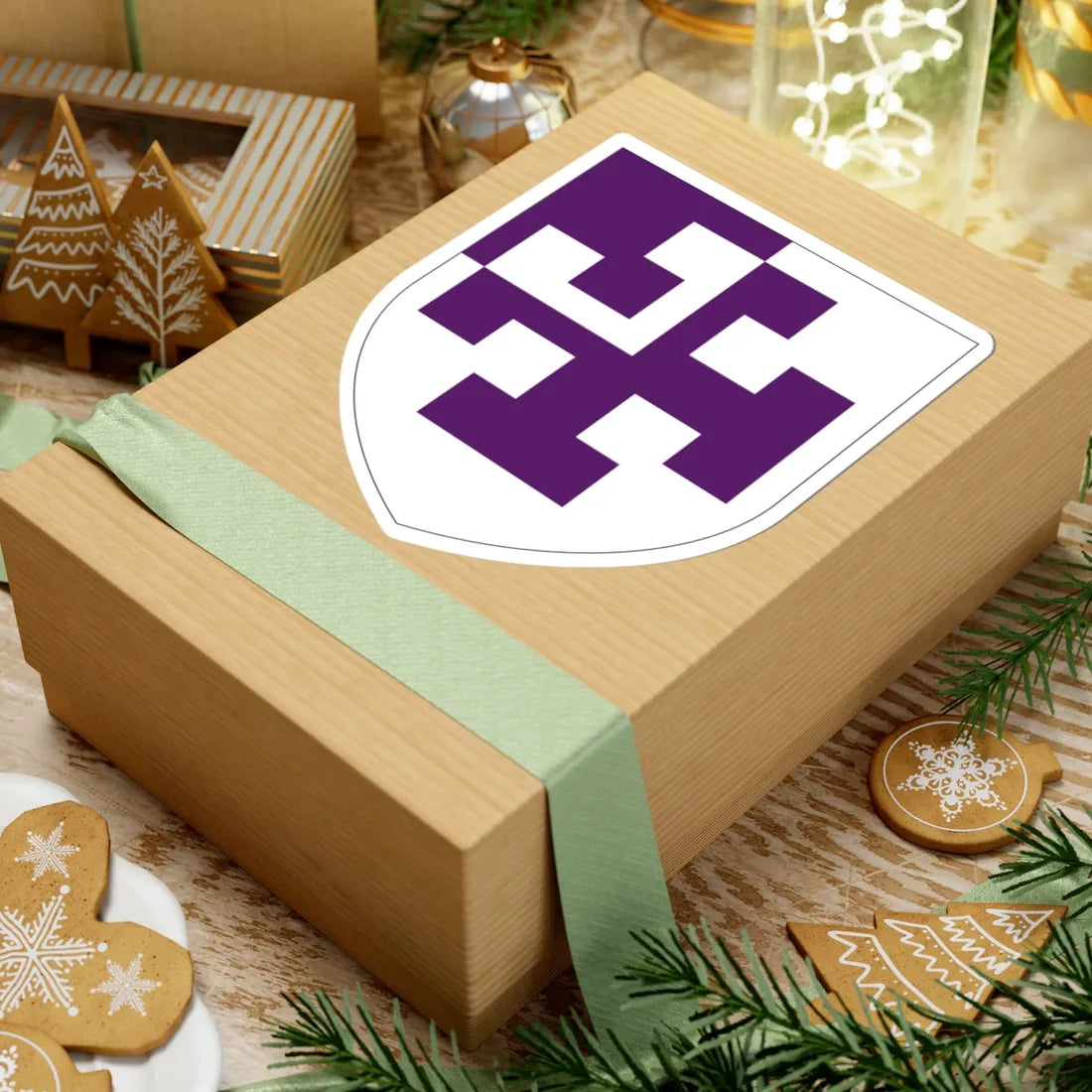 St Cross College Oxford arms (England) (Coat of Arms) STICKER Vinyl Kiss-Cut Decal - The Sticker Space