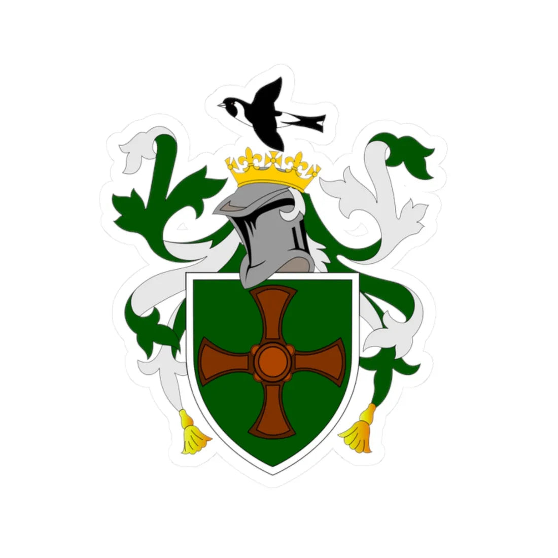 St Cuthberts Society Durham (England) (Coat of Arms) STICKER Vinyl Kiss-Cut Decal - The Sticker Space