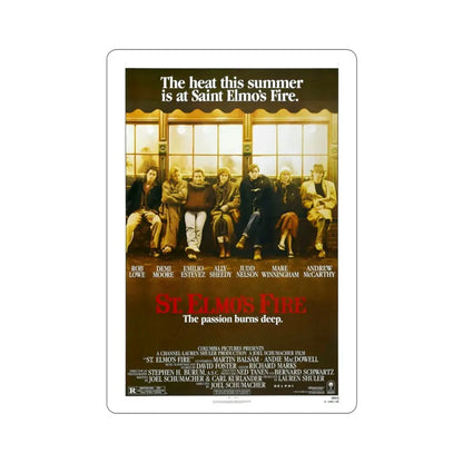 St Elmo's Fire 1985 Movie Poster STICKER Vinyl Die-Cut Decal 3 Inch - The Sticker Space