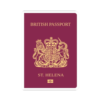 St. Helena Passport - STICKER Vinyl Kiss-Cut Decal 2 Inch White - The Sticker Space