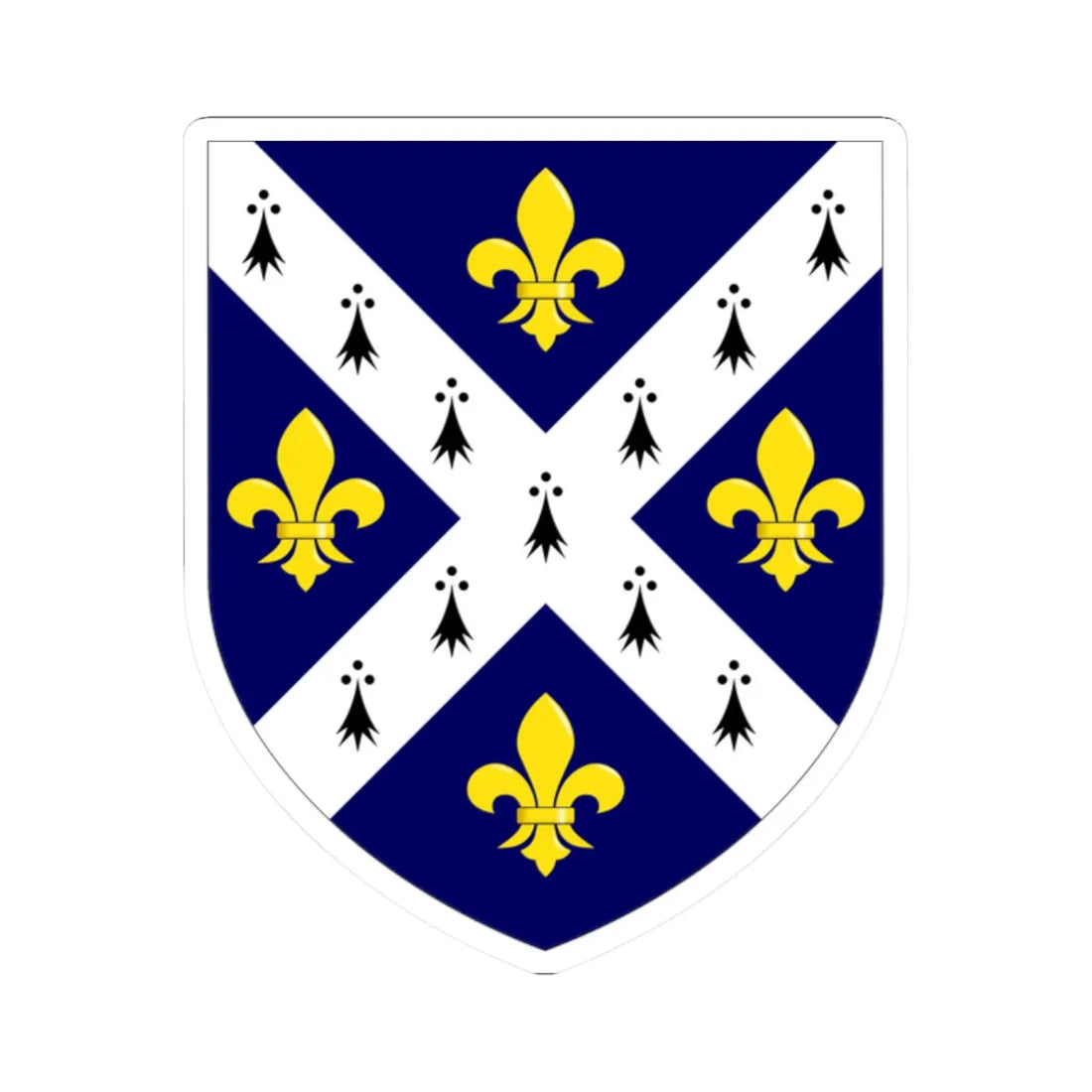 St Hughs College Oxford arms (England) (Coat of Arms) STICKER Vinyl Kiss-Cut Decal 2 Inch White - The Sticker Space