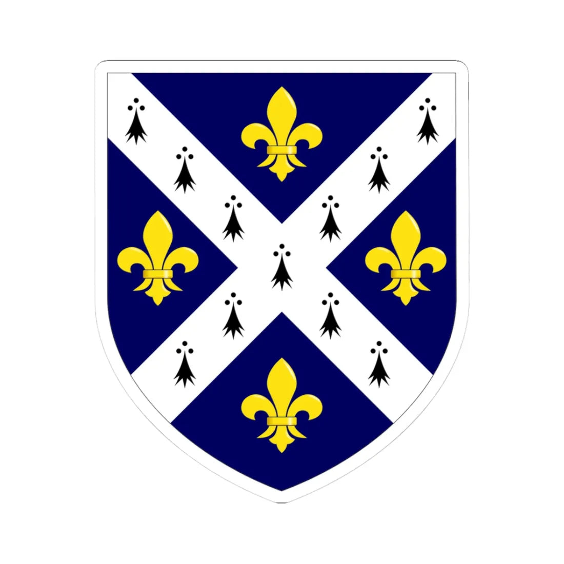 St Hughs College Oxford arms (England) (Coat of Arms) STICKER Vinyl Kiss-Cut Decal 3 Inch White - The Sticker Space