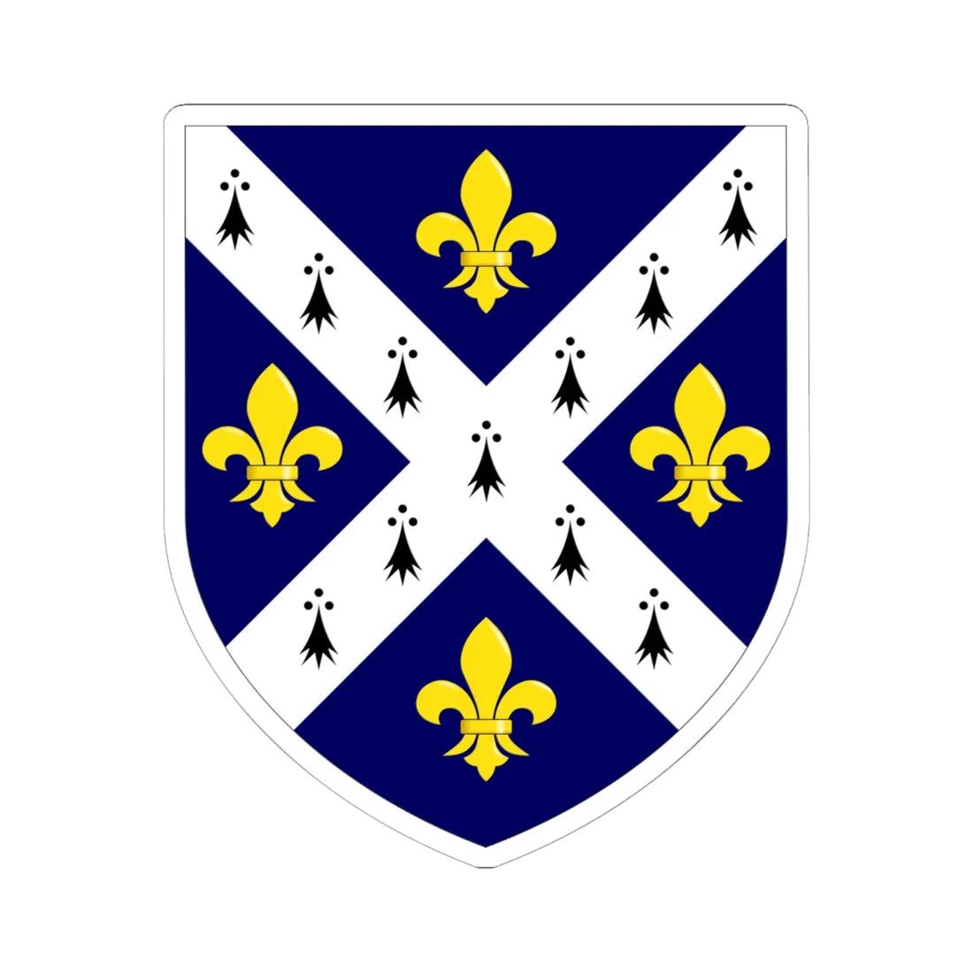 St Hughs College Oxford arms (England) (Coat of Arms) STICKER Vinyl Kiss-Cut Decal 6 Inch White - The Sticker Space