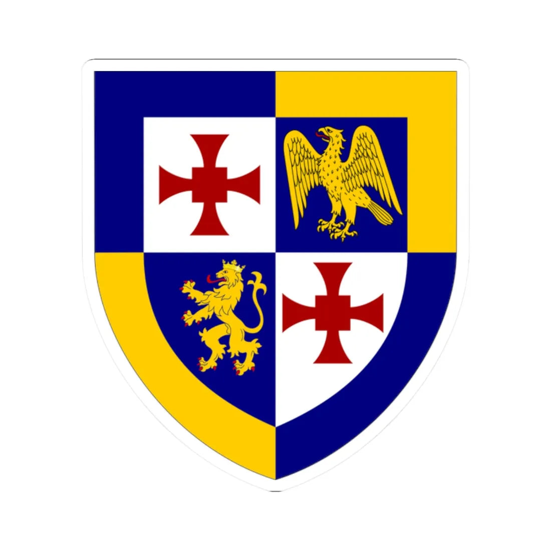 St Johns College Durham arms (England) (Coat of Arms) STICKER Vinyl Kiss-Cut Decal 2 Inch White - The Sticker Space