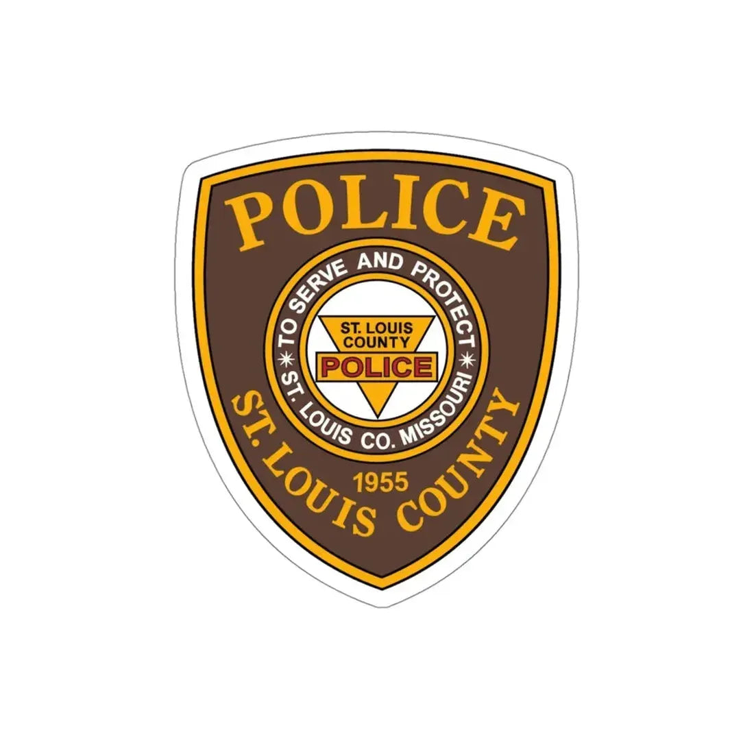 St Louis County Police STICKER Vinyl Die-Cut Decal 4 Inch - The Sticker Space