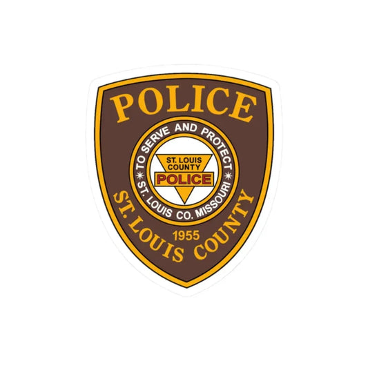 St Louis County Police - STICKER Vinyl Kiss-Cut Decal 2 Inch White - The Sticker Space