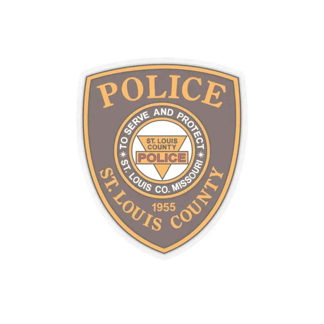 St Louis County Police - STICKER Vinyl Kiss-Cut Decal 4 Inch Transparent - The Sticker Space