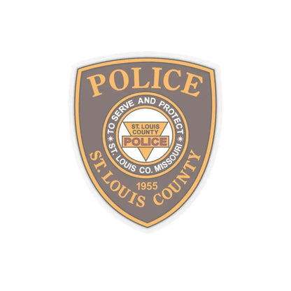 St Louis County Police - STICKER Vinyl Kiss-Cut Decal 4 Inch Transparent - The Sticker Space