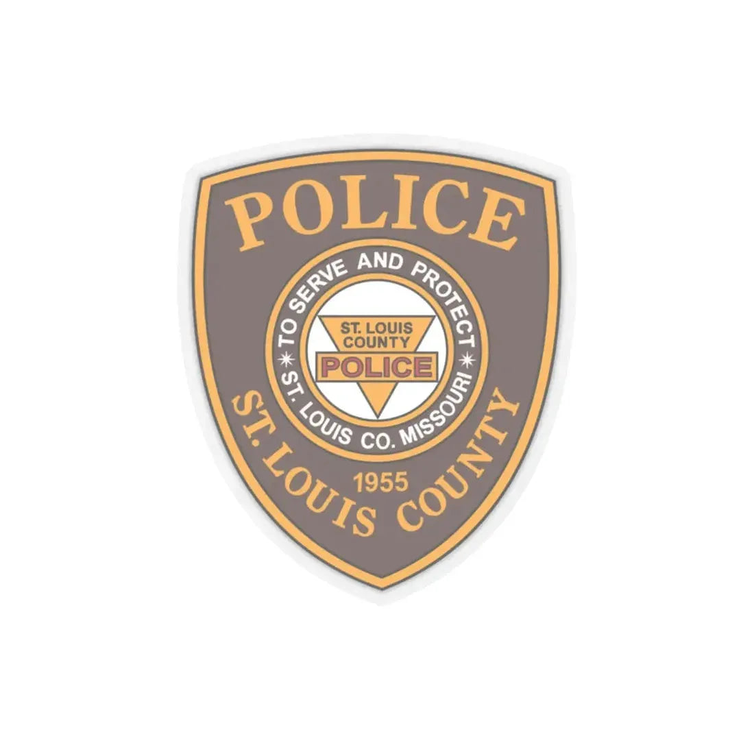 St Louis County Police - STICKER Vinyl Kiss-Cut Decal 6 Inch Transparent - The Sticker Space