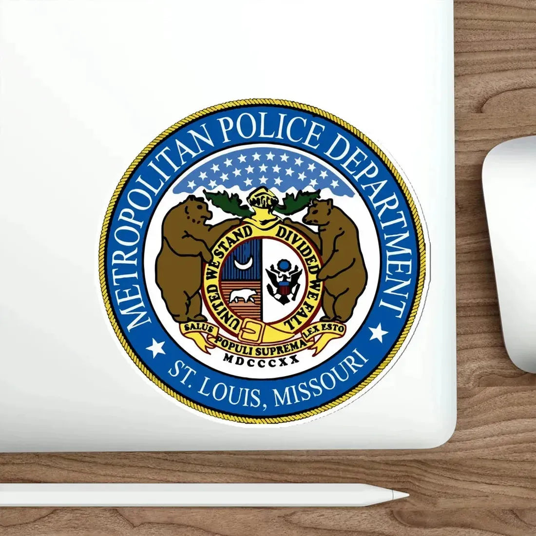 St Louis Metropolitan Police Department STICKER Vinyl Die-Cut Decal - The Sticker Space