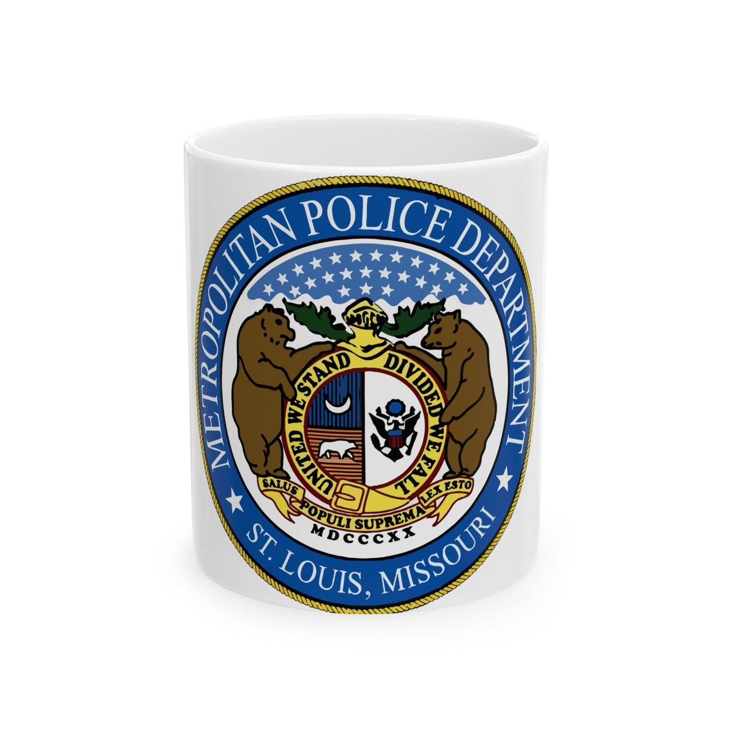 St Louis Metropolitan Police Department - White Coffee Mug-11oz-The Sticker Space