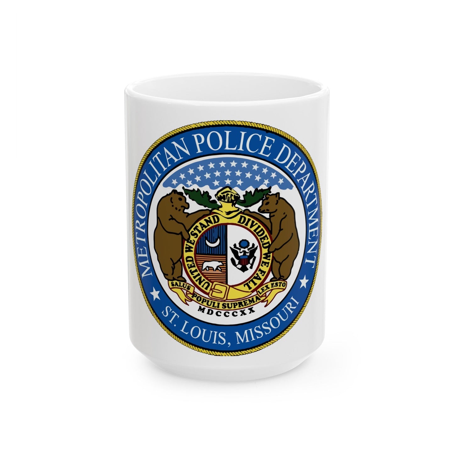 St Louis Metropolitan Police Department - White Coffee Mug-15oz-The Sticker Space