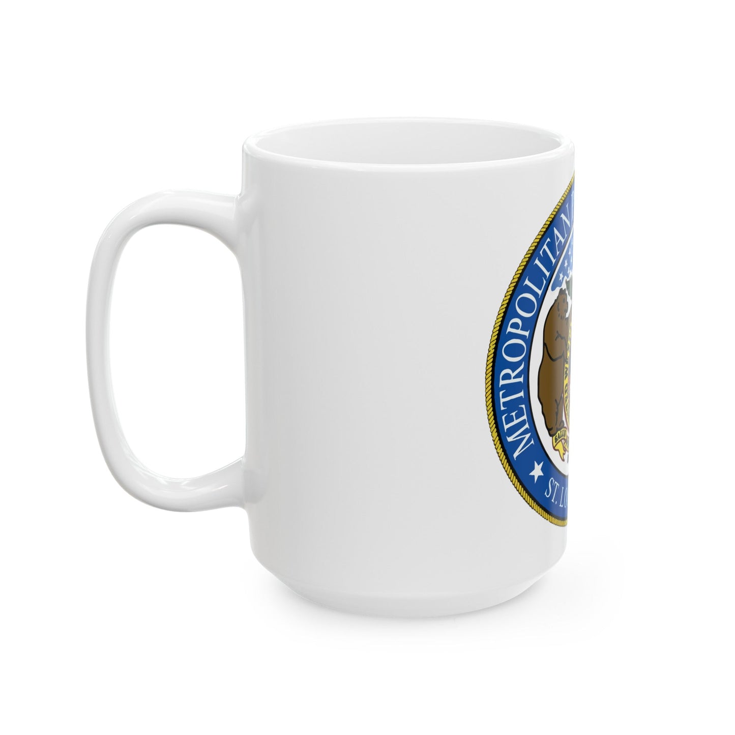 St Louis Metropolitan Police Department - White Coffee Mug-The Sticker Space