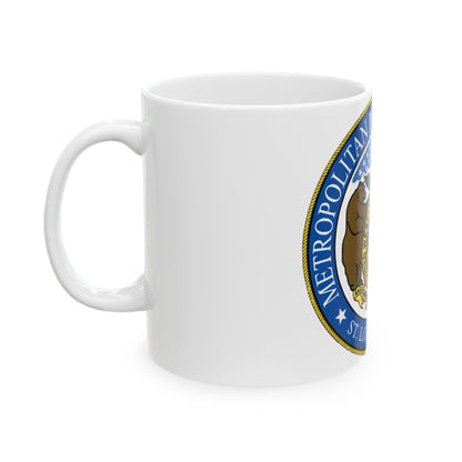 St Louis Metropolitan Police Department - White Coffee Mug-The Sticker Space