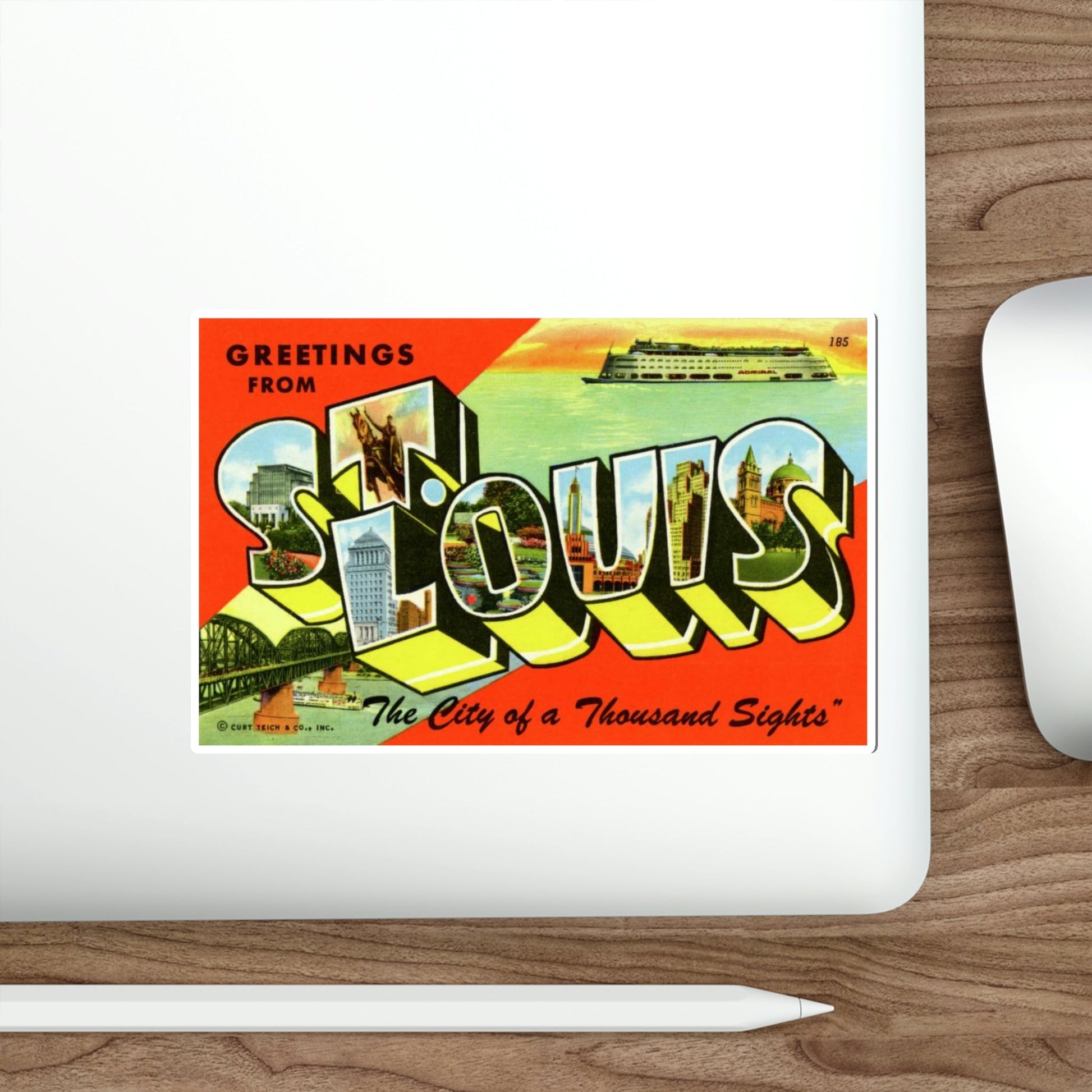 St Louis Missouri (Greeting Cards) STICKER Vinyl Die-Cut Decal-The Sticker Space