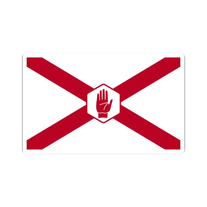St. Patricks Northern Ireland Flag Hexagon (Ireland) STICKER Vinyl Kiss-Cut Decal 2 Inch White - The Sticker Space