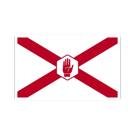 St. Patricks Northern Ireland Flag Hexagon (Ireland) STICKER Vinyl Kiss-Cut Decal 2 Inch White - The Sticker Space