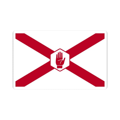 St. Patricks Northern Ireland Flag Hexagon (Ireland) STICKER Vinyl Kiss-Cut Decal 3 Inch White - The Sticker Space