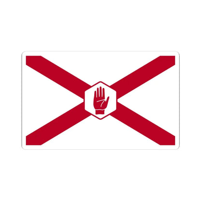 St. Patricks Northern Ireland Flag Hexagon (Ireland) STICKER Vinyl Kiss-Cut Decal 4 Inch White - The Sticker Space
