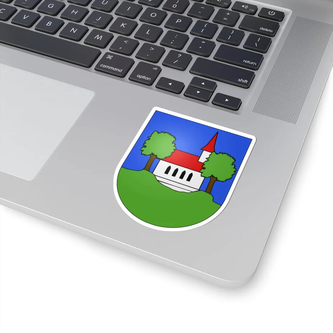 St. Silvester-coat of arms (Switzerland) (Coat of Arms) STICKER Vinyl Kiss-Cut Decal - The Sticker Space