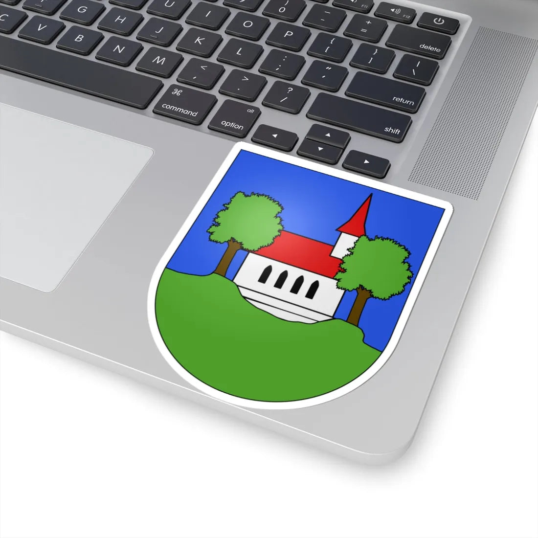 St. Silvester-coat of arms (Switzerland) (Coat of Arms) STICKER Vinyl Kiss-Cut Decal - The Sticker Space