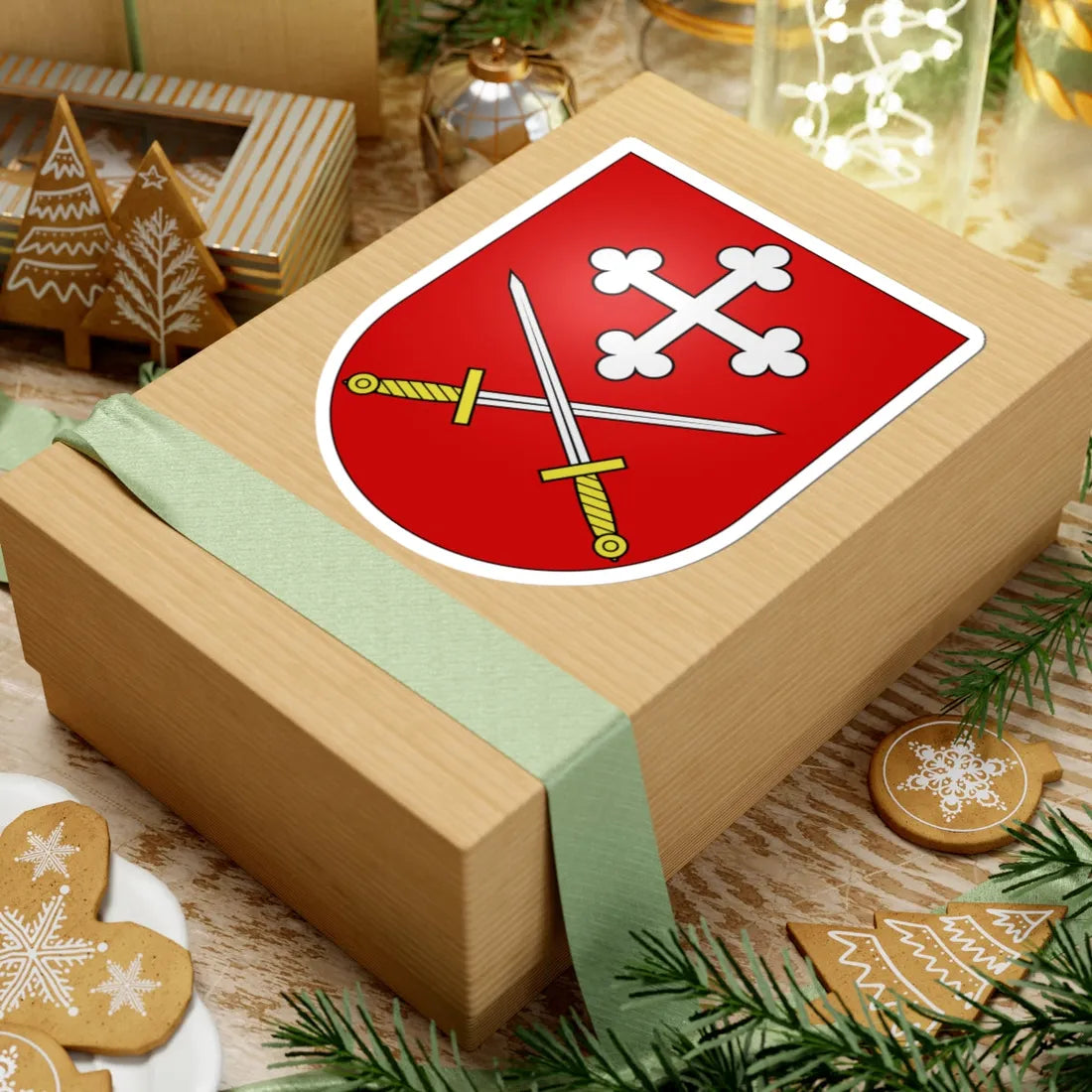 St. Ursen-coat of arms (Switzerland) (Coat of Arms) STICKER Vinyl Kiss-Cut Decal - The Sticker Space