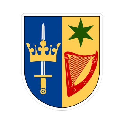 Sta Cecilias akademi vapen (Sweden) (Coat of Arms) STICKER Vinyl Kiss-Cut Decal 3 Inch White - The Sticker Space