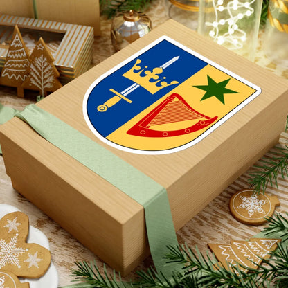 Sta Cecilias akademi vapen (Sweden) (Coat of Arms) STICKER Vinyl Kiss-Cut Decal - The Sticker Space