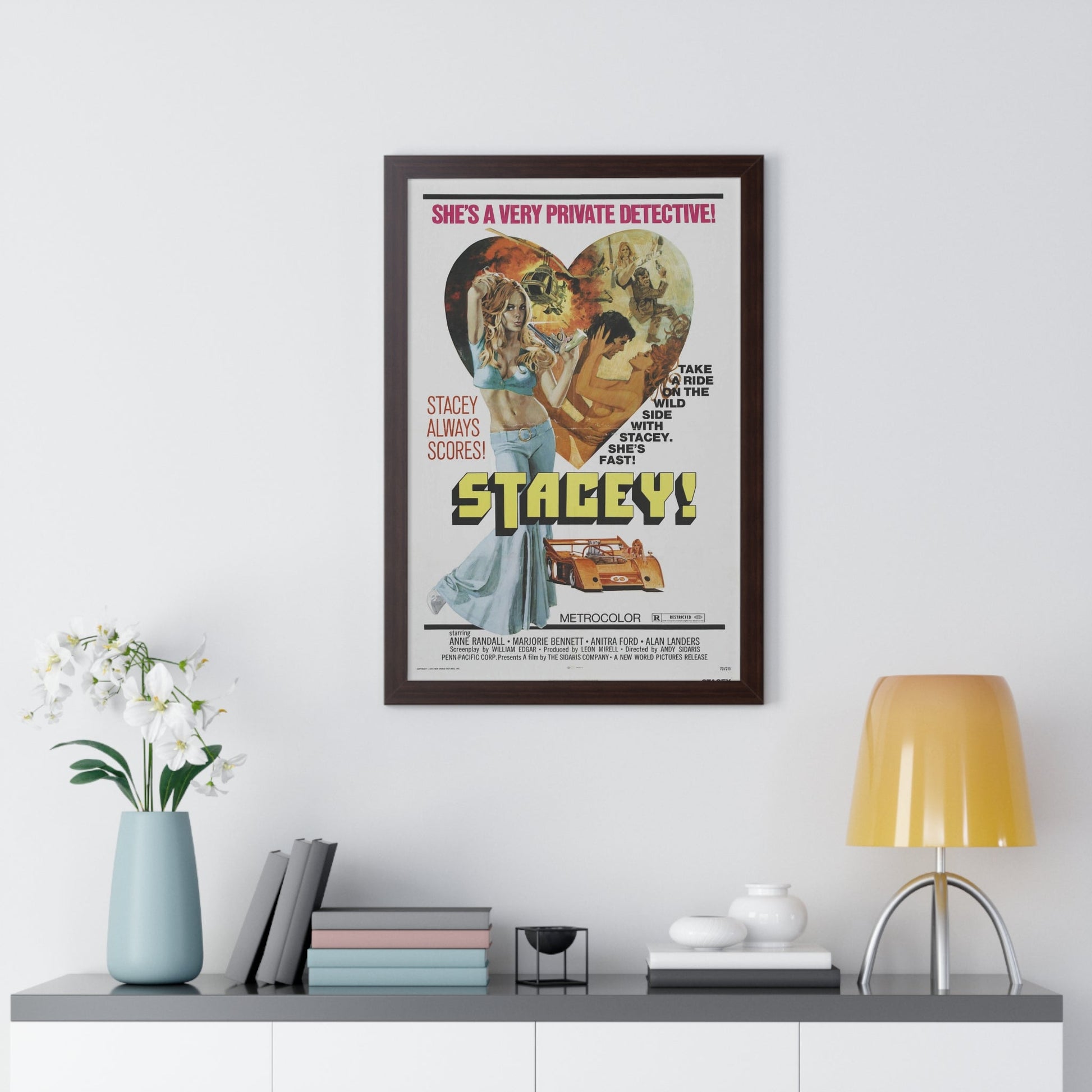 STACEY! 1973 - Framed Movie Poster-The Sticker Space