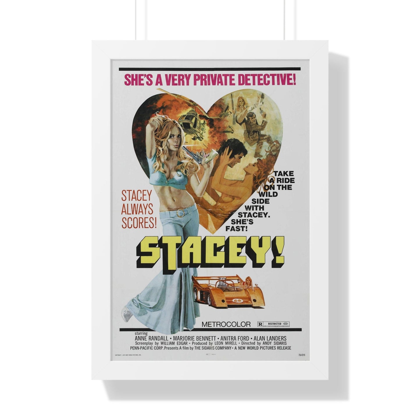 STACEY! 1973 - Framed Movie Poster-16″ x 24″-The Sticker Space