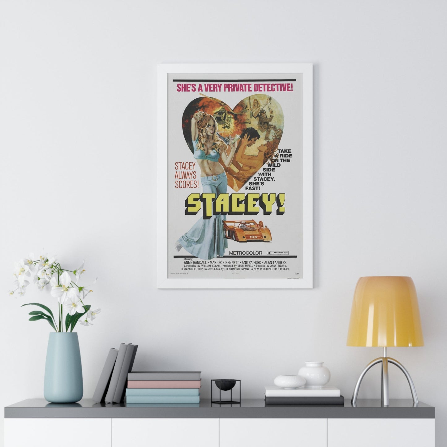 STACEY! 1973 - Framed Movie Poster-The Sticker Space