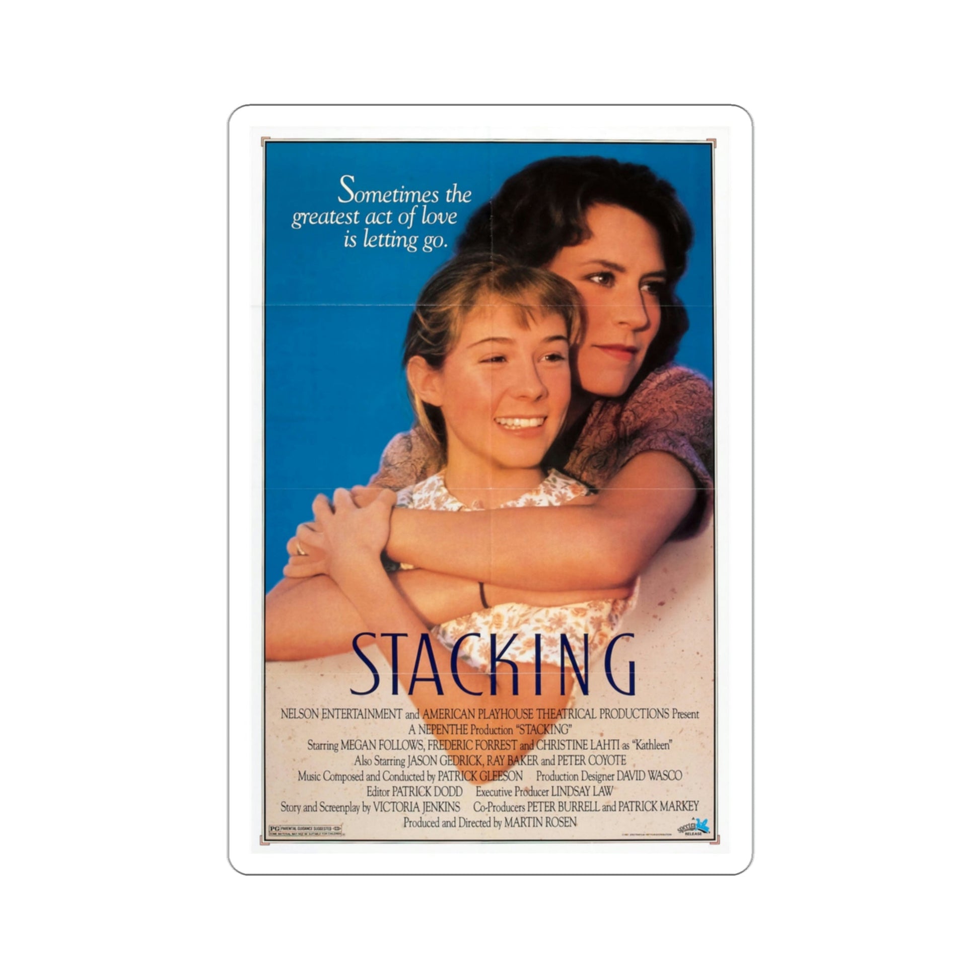Stacking 1987 Movie Poster STICKER Vinyl Die-Cut Decal-3 Inch-The Sticker Space