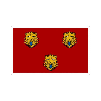 Staden vlag (Belgium) STICKER Vinyl Kiss-Cut Decal 2 Inch White - The Sticker Space