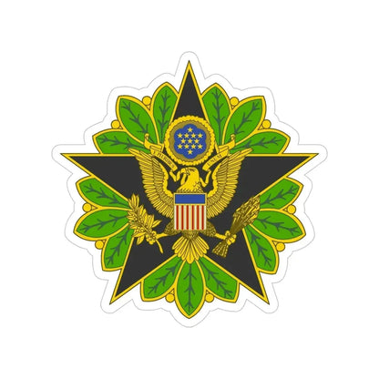 Staff Identification Badge (U.S. Army) Transparent STICKER Die-Cut Vinyl Decal 5 Inch - The Sticker Space