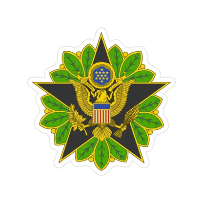 Staff Identification Badge (U.S. Army) Transparent STICKER Die-Cut Vinyl Decal - The Sticker Space