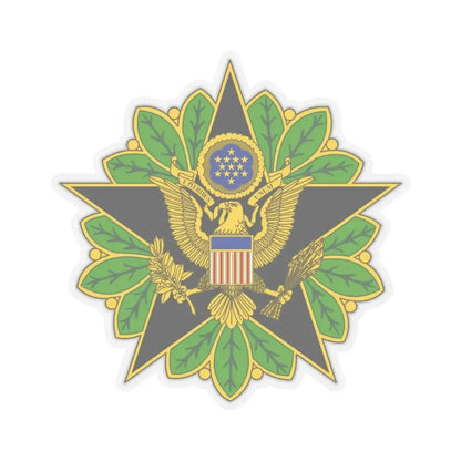 Staff Identification Badge (U.S. Space Force) STICKER Vinyl Kiss-Cut Decal 6 Inch Transparent - The Sticker Space