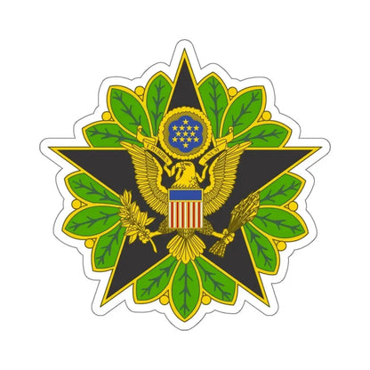 Staff Identification Badge (U.S. Space Force) STICKER Vinyl Kiss-Cut Decal 6 Inch White - The Sticker Space