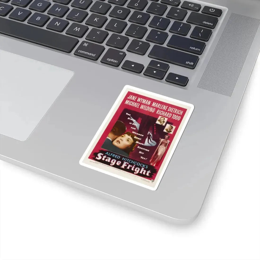 Stage Fright 1950 Movie Poster - STICKER Vinyl Kiss-Cut Decal - The Sticker Space