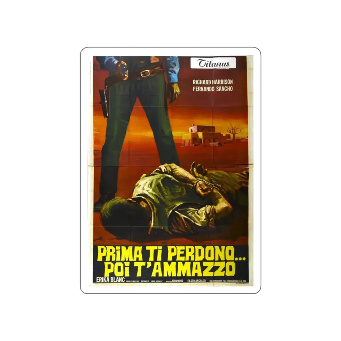 STAGECOACH OF THE CONDEMNED 1970 Movie Poster STICKER Vinyl Die-Cut Decal 4 Inch - The Sticker Space